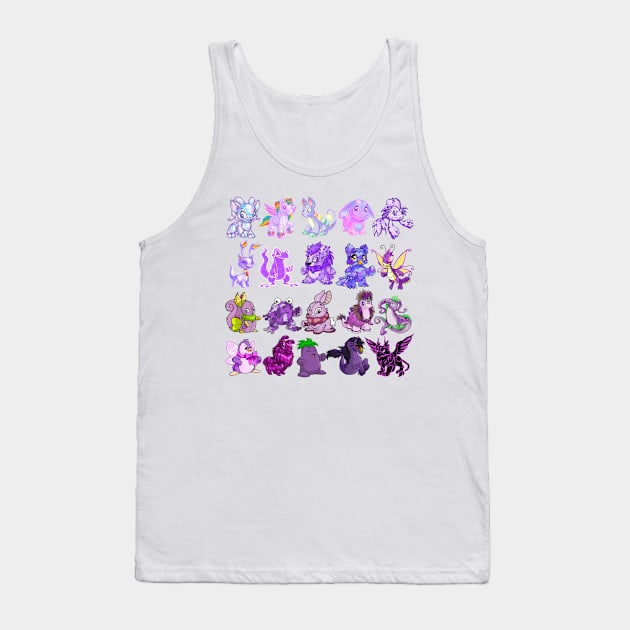 Purple Neopets Tank Top by Curious Sausage